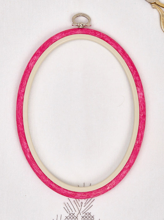 Oval Flexi Hoop Nurge 230-8 Pink