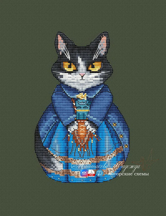 Set Boho kitty - PDF Cross Stitch Pattern