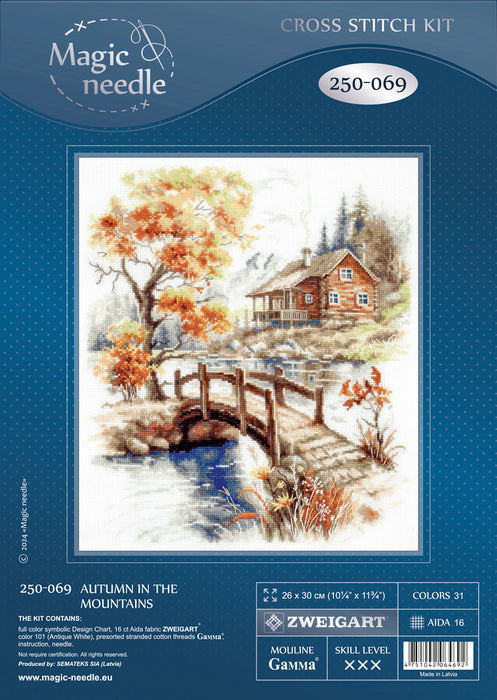 Autumn in the Mountains 250-069 Counted Cross-Stitch Kit