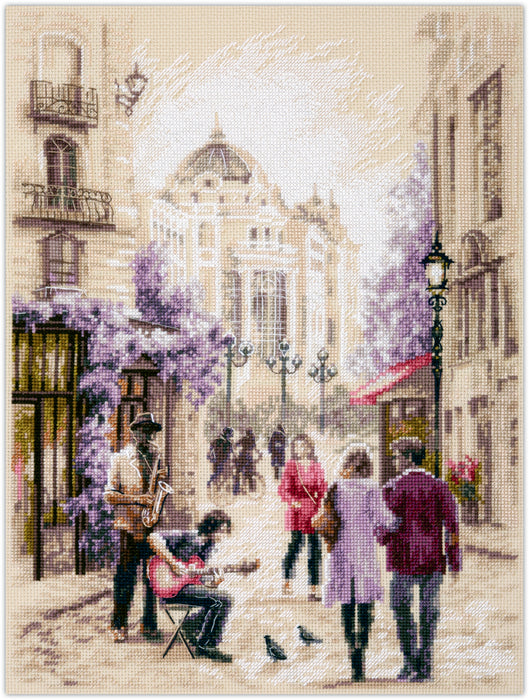 Street Musicians 250-332 Counted Cross-Stitch Kit