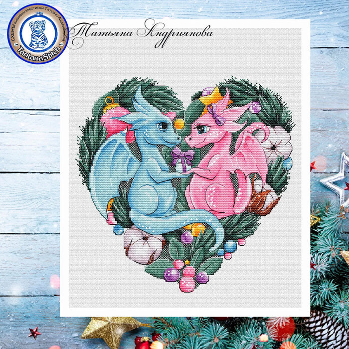 The Heart of Dragons - PDF Cross Stitch Pattern