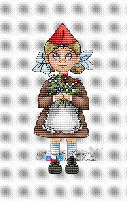 Be ready. A Bouquet - PDF Cross Stitch Pattern