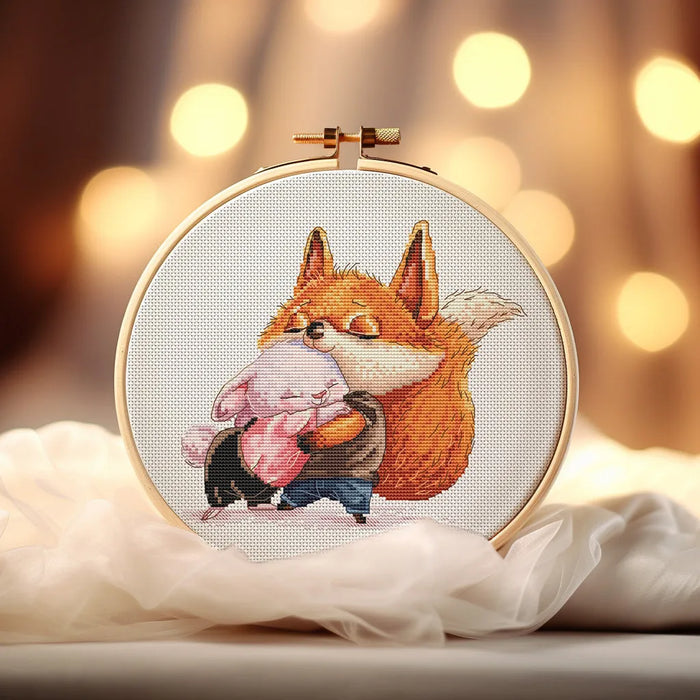 Fox and Bunny - PDF Cross Stitch Pattern