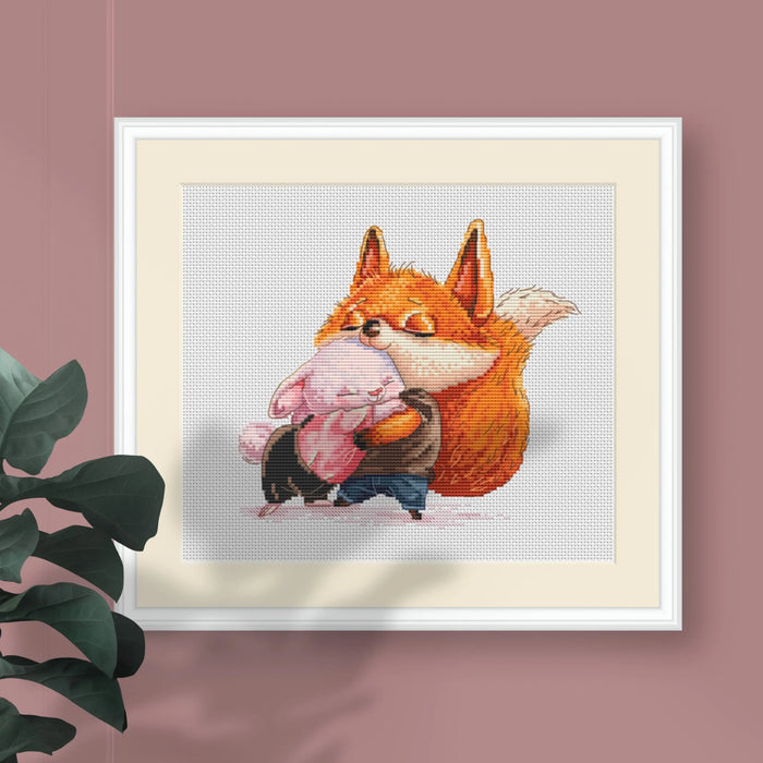 Fox and Bunny - PDF Cross Stitch Pattern