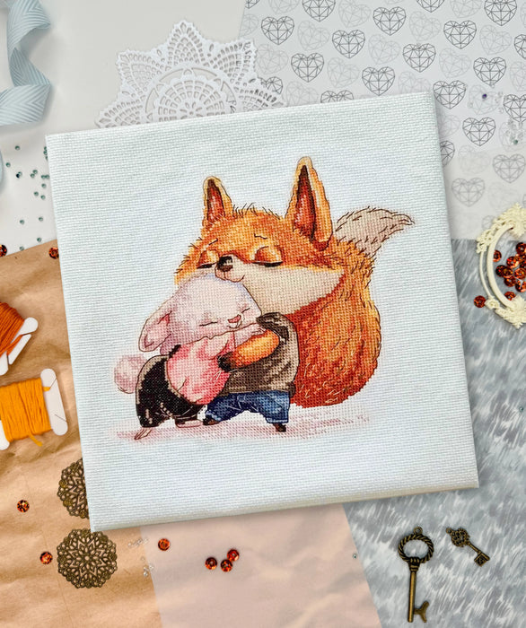 Fox and Bunny - PDF Cross Stitch Pattern