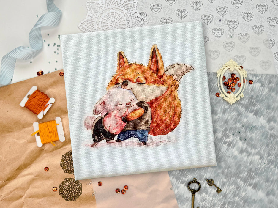 Fox and Bunny - PDF Cross Stitch Pattern