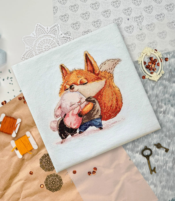 Fox and Bunny - PDF Cross Stitch Pattern