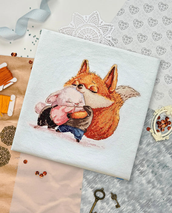 Fox and Bunny - PDF Cross Stitch Pattern