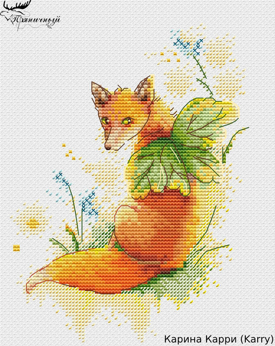 The Sunny Fox- PDF Cross Stitch Pattern