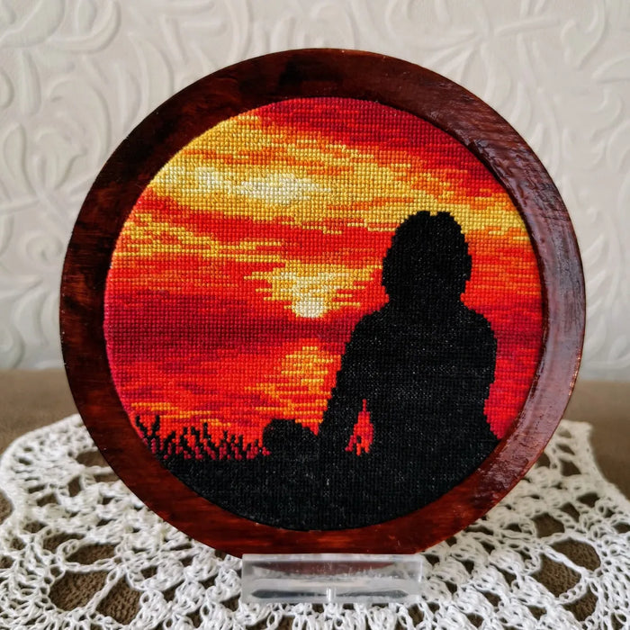 Round Landscapes. Landscape 15 - PDF Cross Stitch Pattern