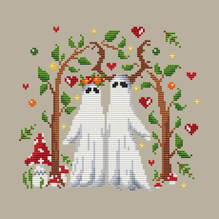 Ghosts in Love - PDF Cross Stitch Pattern