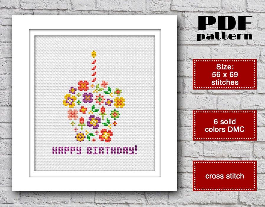 Cake - PDF Cross Stitch Pattern