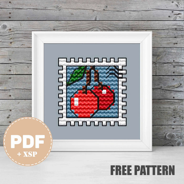 Cherry - Free PDF Cross Stitch Pattern