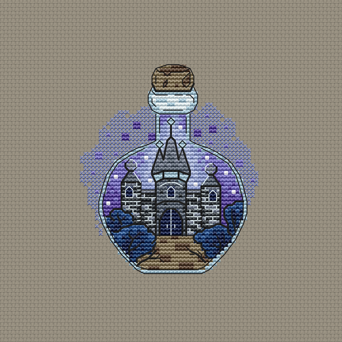 Magic in a bottle - PDF Cross Stitch Pattern