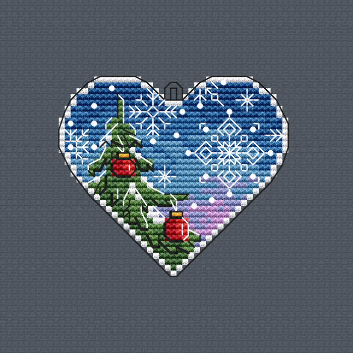 New Year`s Night - PDF Cross Stitch Pattern