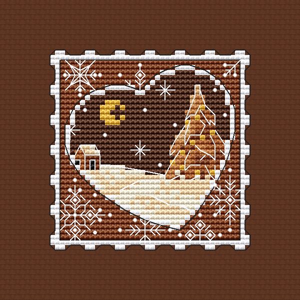 Gingerbread Night - PDF Cross Stitch Pattern