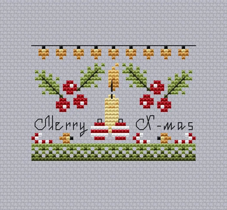 Merry X-mas - PDF Cross Stitch Pattern