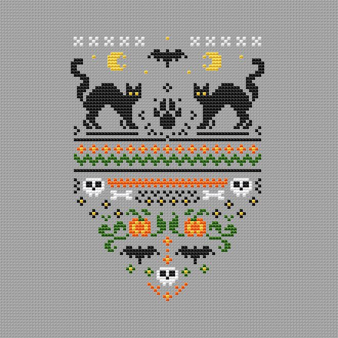 Scary autumn - PDF Cross Stitch Pattern