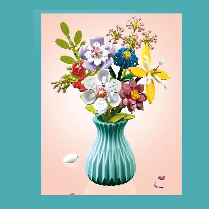 Constructor flower bouquet in a vase F07M9-3(109)