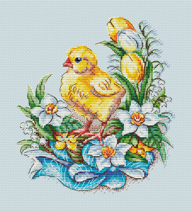 Easter Sampler. Chicken - PDF Cross Stitch Pattern