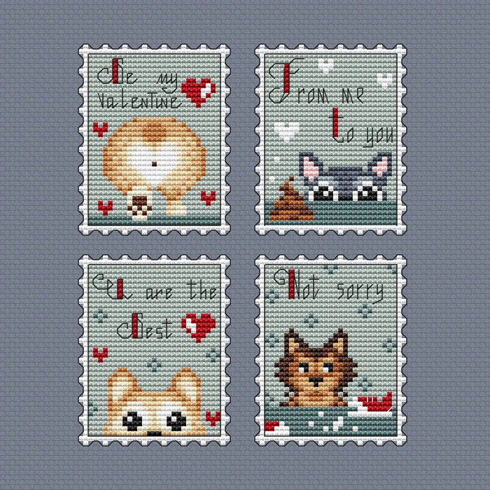 Dogs set - PDF Cross Stitch Pattern