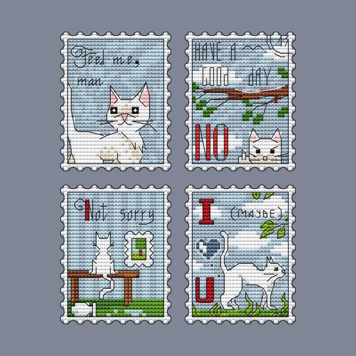 Cats set - PDF Cross Stitch Pattern