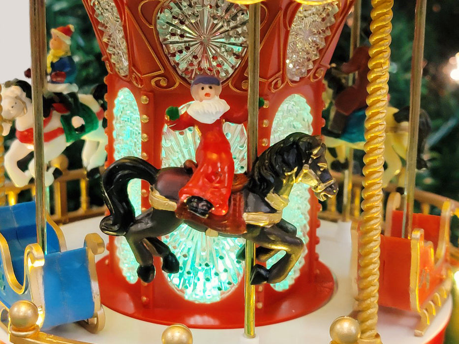 Christmas Carousel Decoration F07M4-11-W270