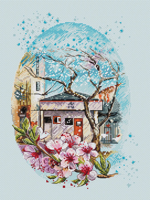 Sakura blossom 2 - PDF Cross Stitch Pattern