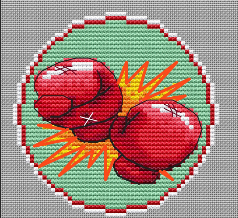 Boxing - PDF Cross Stitch Pattern