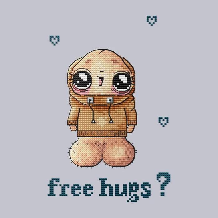 Free hugs - PDF Cross Stitch Pattern