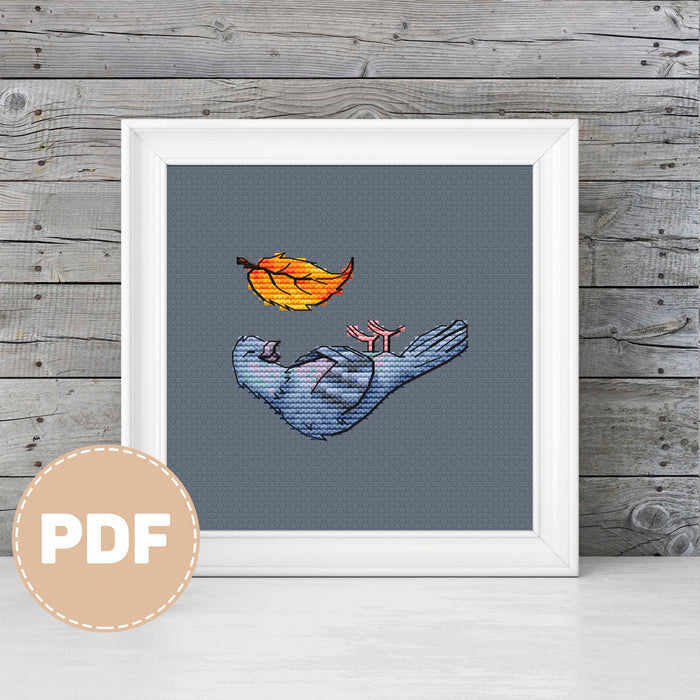 Pigeon 1 - PDF Cross Stitch Pattern