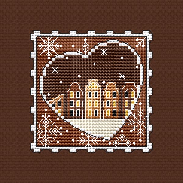 Gingerbread City - PDF Cross Stitch Pattern