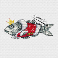 The Queen Fish - PDF Cross Stitch Pattern