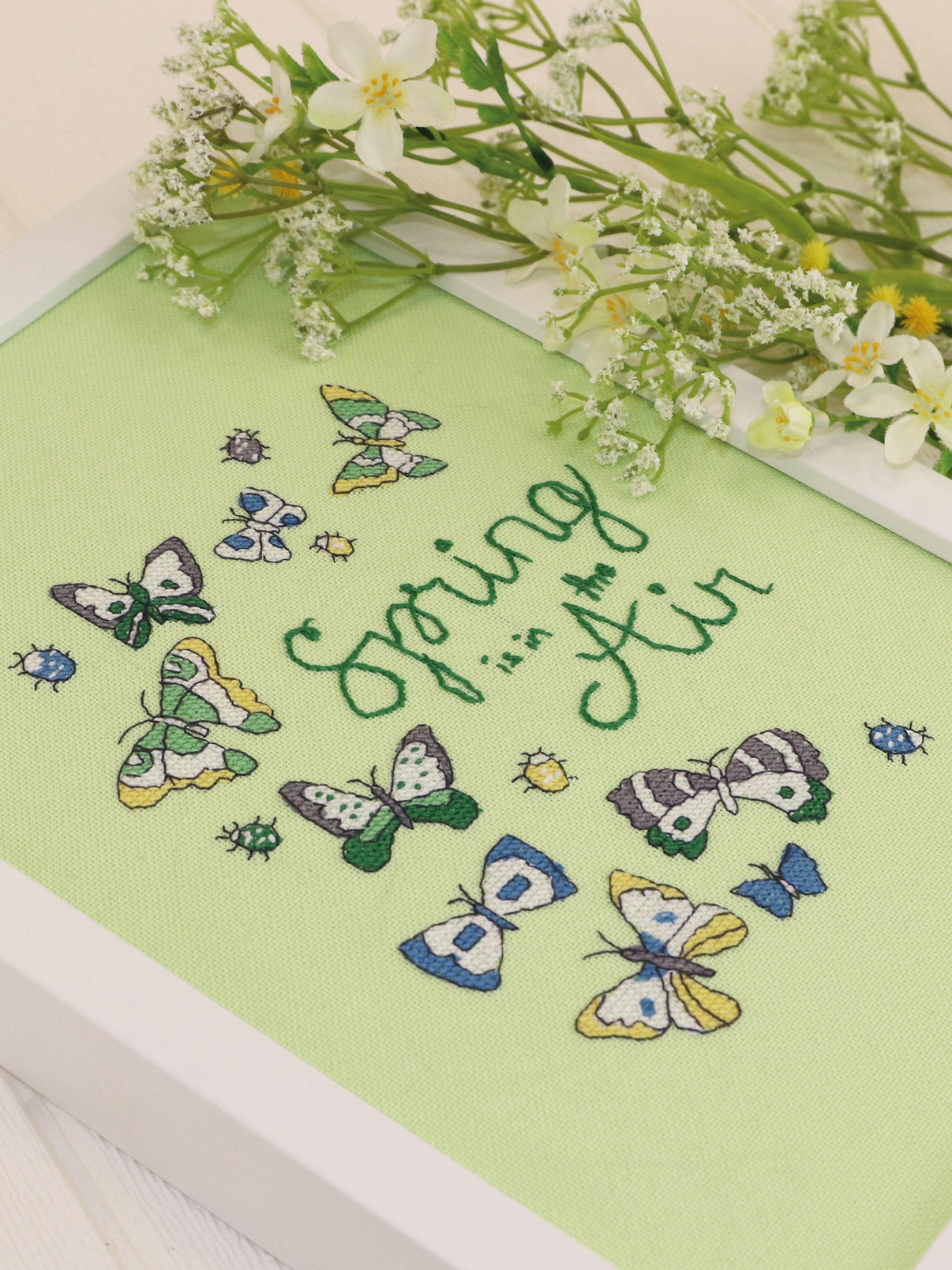 Hello Spring - Free PDF Cross Stitch Pattern - Wizardi