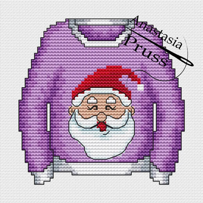 Sweater. Santa Claus - PDF Cross Stitch Pattern