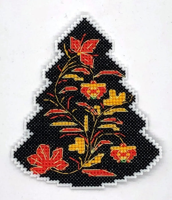 Christmas tree. Khokhloma Black - PDF Cross Stitch Pattern