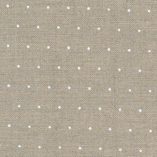 Precut Edinburgh Mini Dots 36 count Linen with White Mini Dots 3217/1399