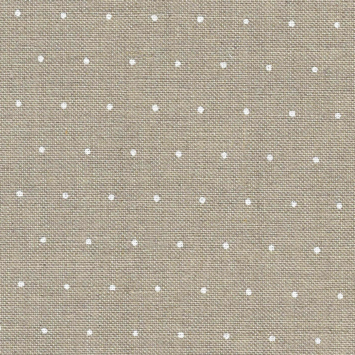 Precut Edinburgh Mini Dots 36 count Linen with White Mini Dots 3217/1399