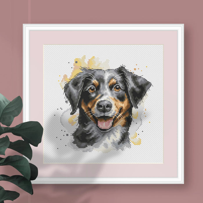 Bernese Mountain Dog - PDF Cross Stitch Pattern