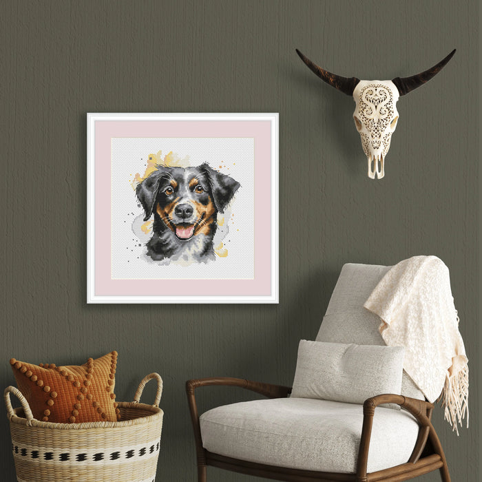 Bernese Mountain Dog - PDF Cross Stitch Pattern