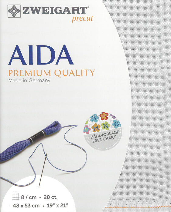 Precut Aida extra fine  20 count Grey 3326/786