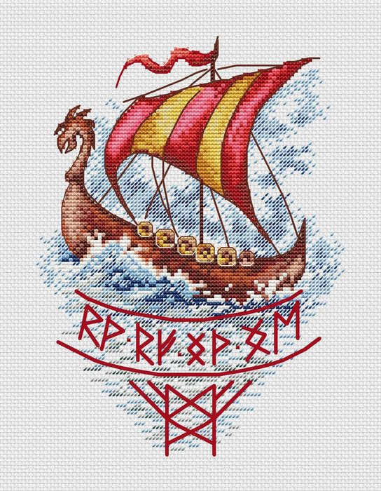 The Storm of the Seas - PDF Cross Stitch Pattern