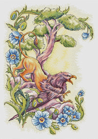 Diptych. Gryphon - PDF Cross Stitch Pattern