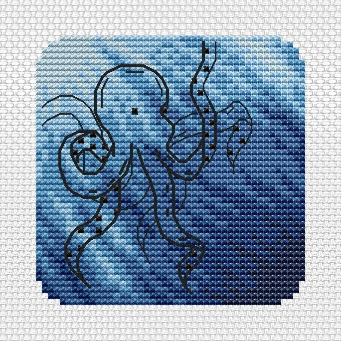 Octopus - PDF Cross Stitch Pattern