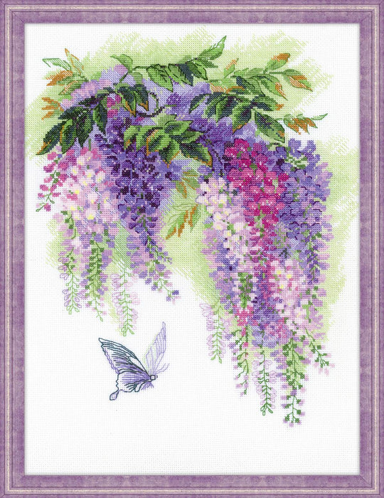 Wisteria R1672 Counted Cross Stitch Kit