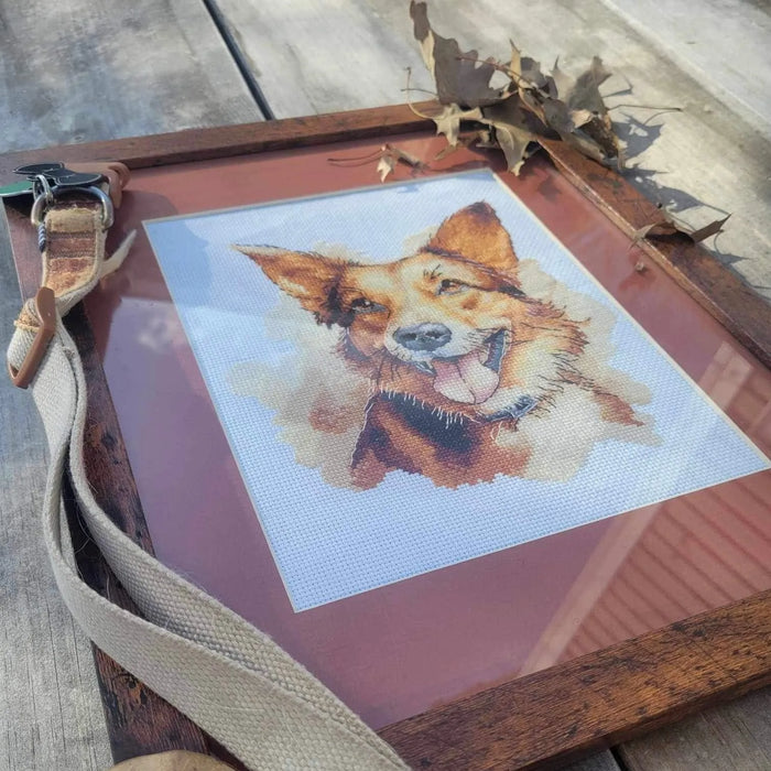 Watercolor German Shepherd - PDF Cross Stitch Pattern