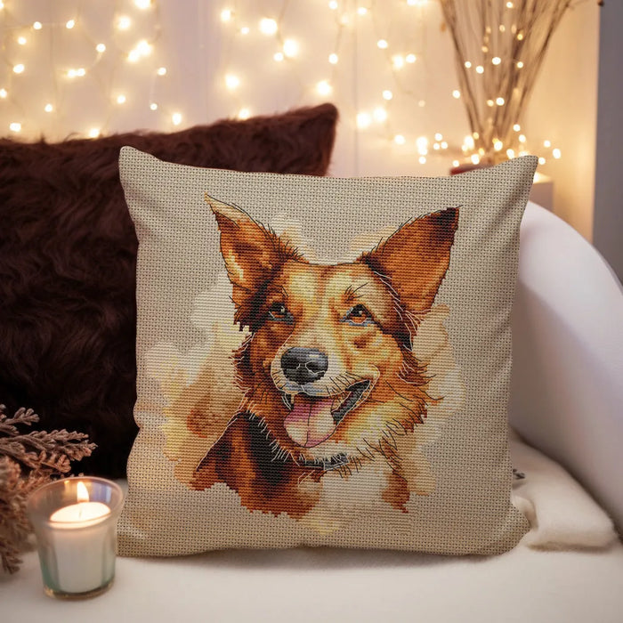 Watercolor German Shepherd - PDF Cross Stitch Pattern