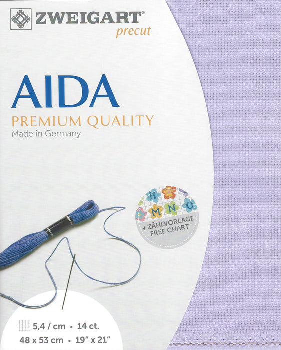 Zweigart Precut Stern-Aida 14 count Lilac 3706/5120