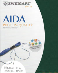 Precut Stern-Aida 14 count Gold Forest Green 3706/647
