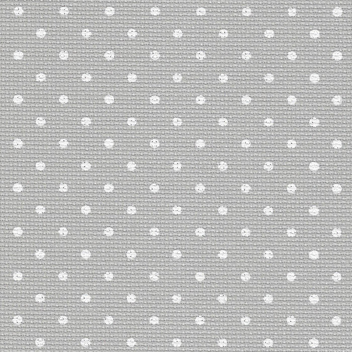 Precut  Zweigart Fein-Aida Petit Point 18 count Grey with White Points 3793/7349